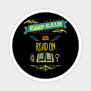 Keep Calm and Read On Vintage RC03 Magnet